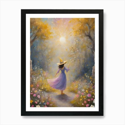 Blessings from a Witch at Litha ~ F gerahmtes Wandbild Poster Leinwanddruck Bild