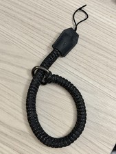 SmallRig braided wrist strap -black with black leather