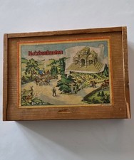 Alter Holzbaukasten Fa. Carl Fritsche, Blumenau i. Sa. - Antike Fassaden