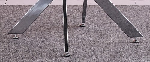 Dining Table Set Round Glass Chrome Legs and 4 Velvet Dining Chairs Modern Home - Picture 57 of 76