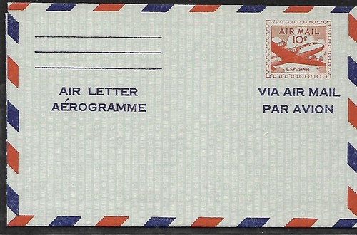 USA 1947 MINT AIR LETTER AEROGAMME, PAR AVION - Picture 1 of 2