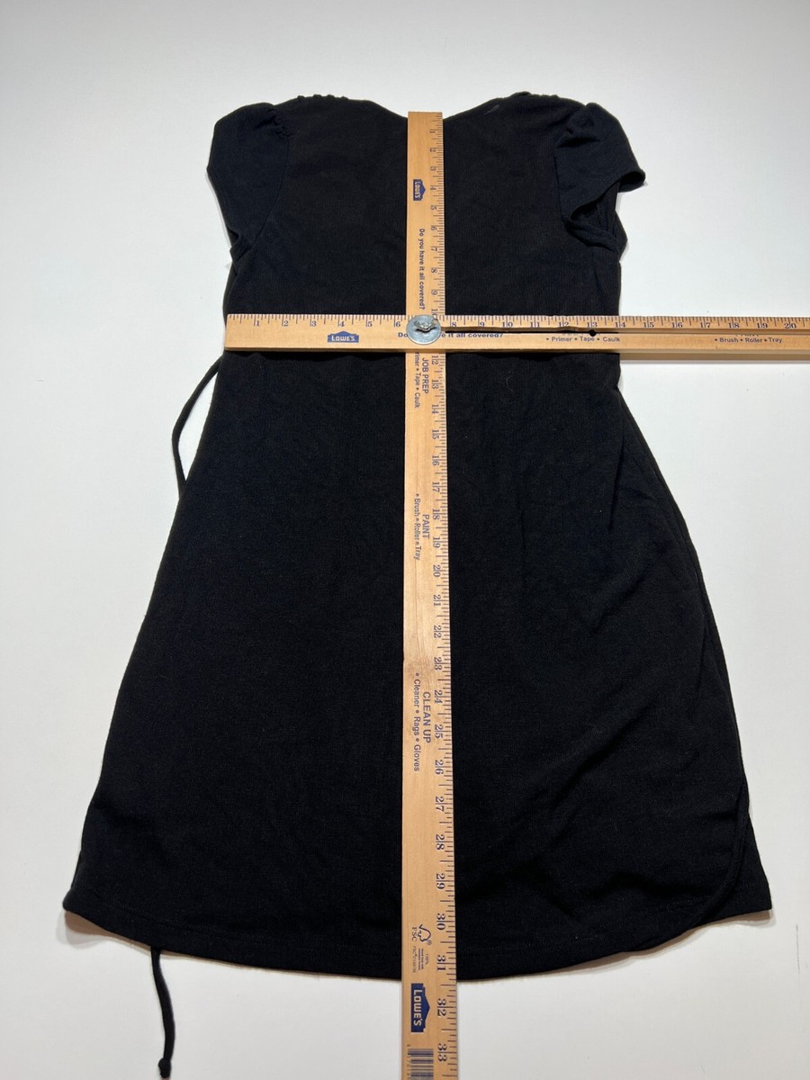 ワンピース N21 numero ventuno SS20 V-NECK DRESS (H191_5253M841) Twenty One Dress Womens Size L Black Knit V-Neck Tie Back