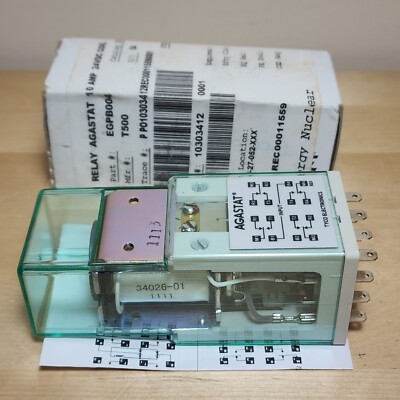 Agastat EGPB004 General Purpose Signal Relay 4PDT 24VDC Coil 10A 120VAC