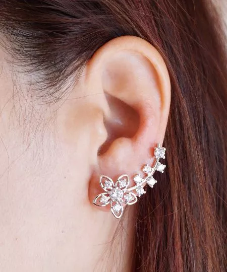Crystal store crawler earrings