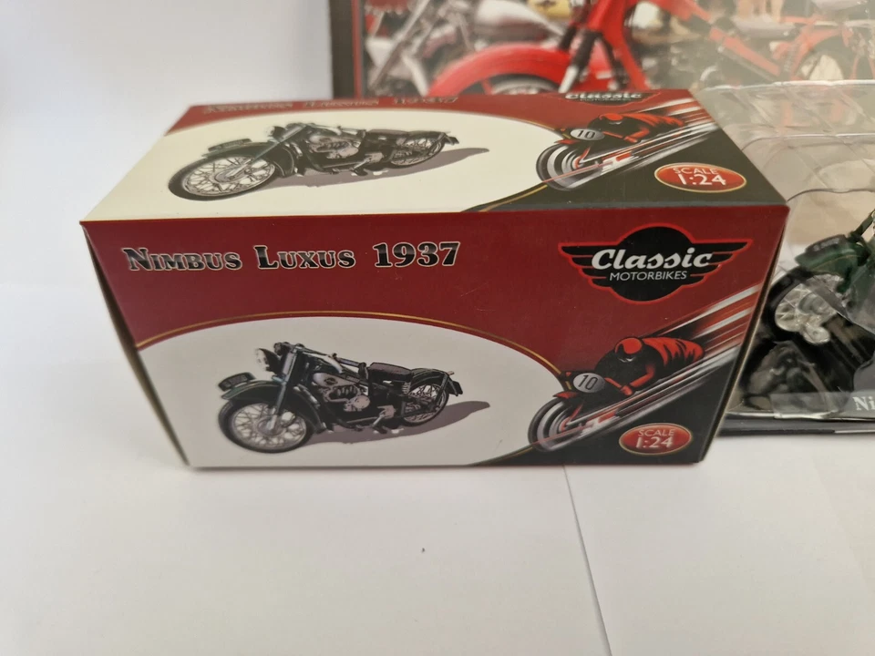 1/24 ATLAS IXO CLASSIC MOTOR BIKES - 1937 NIMBUS LUXUS MOTORCYCLE + LEAFLET - Image 3 of 4