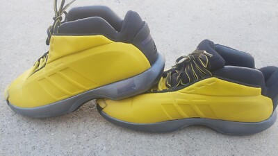 2013 ADIDAS CRAZY 1 KOBE BRYANT 8 SUNSHINE SIZE 13.5 TOUR YELLOW