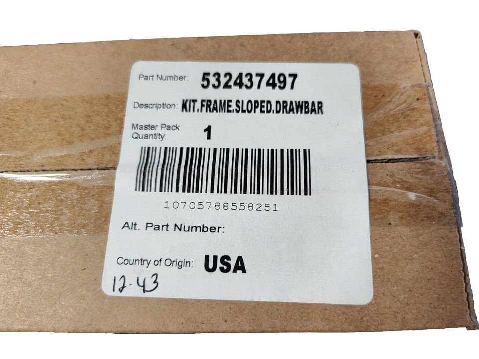 Husqvarna 532437497 Sloped Drawbar Frame Repair Kit Craftsman Lawn Mowers & eBay