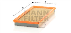 C3747 MANN HUMMEL AIR FILTER fits Subaru Impreza SAME DAY DISPATCH