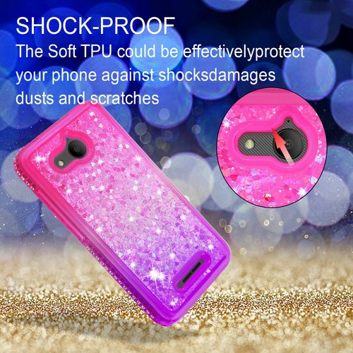 per Alcatel Tetra 4G 5041 custodia glitter di lusso diamante scintillante carina - Foto 3 di 25