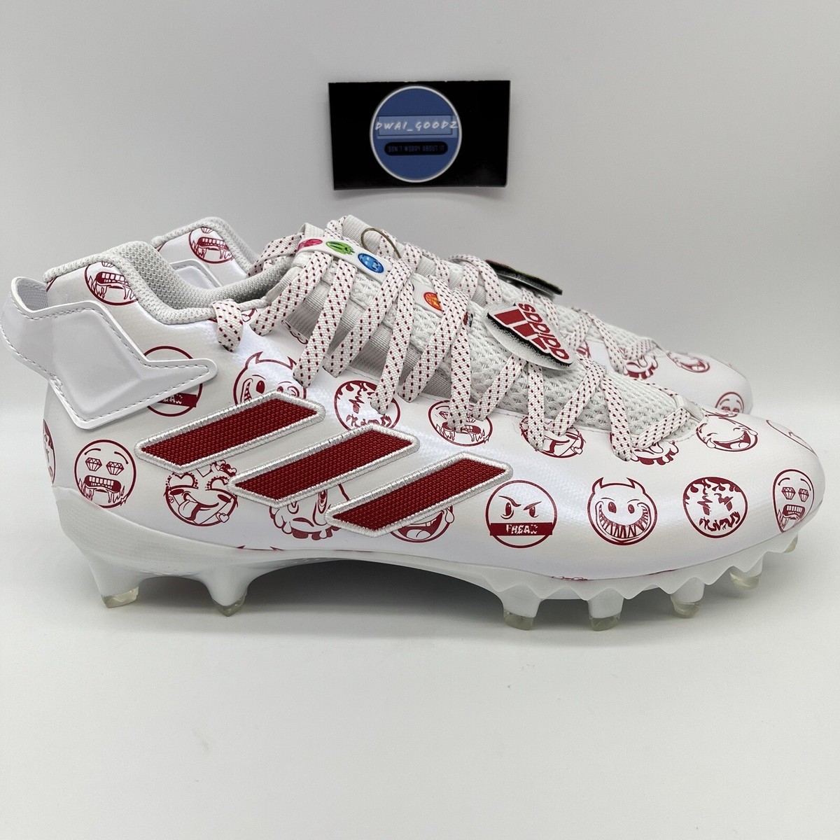 Adidas Freak 22 Big Mood GZ6901 Emoji White/Red Football Cleats Men\'s Shoes Freak 22  main image 3