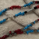Turquoise Beaded Navajo Style VTG Necklaces And Earrings  — photo 8