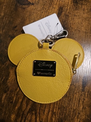 DISNEY X LOUNGEFLY MINNIE/MICKEY MOUSE PIZZA LEATHER CHANGE PURSE NWT Read** - Picture 3 of 3