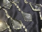 SET of 34 chandelier PENDELOQUE CRYSTALS 2 1/2” on crystal drop chain 5” NEW!! — photo 3