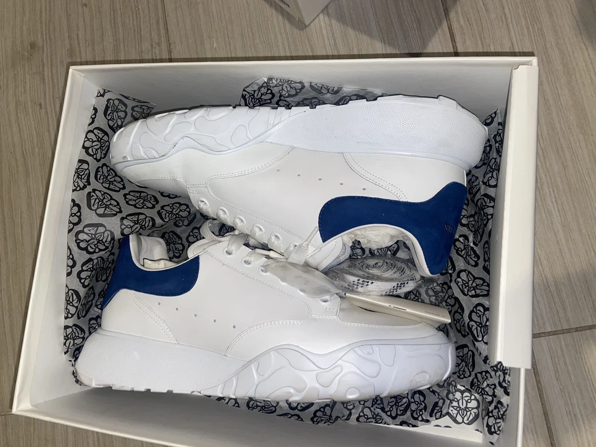 Alexander mcqueen sales mens white trainers