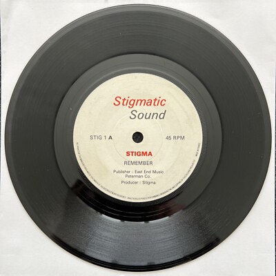 Stigma   Remember /Dub Style 7'' Vinyl 1981 CLEANED TESTED VG REGGAE WATCH VIDEO