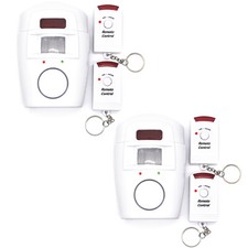 2x Infrarot Alarmanlage Bewegungsmelder Sensor Sirene Alarm Sicherheit System