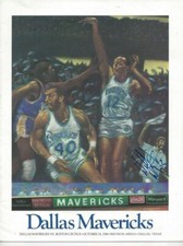 Bill Wennington Autographed Program Dallas Mavericks Free Shipping B999