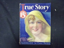 1933 MARCH TRUE STORY MAGAZINE - MADGE EVANS COVER - ST 4235