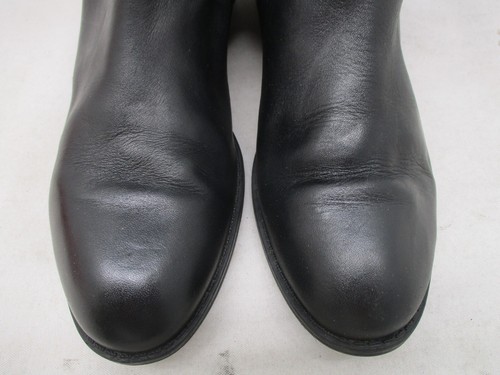 Lauren Ralph Lauren Marion Harness Buckle Leather Tall Black Boots Sz 7 B - Picture 3 of 12