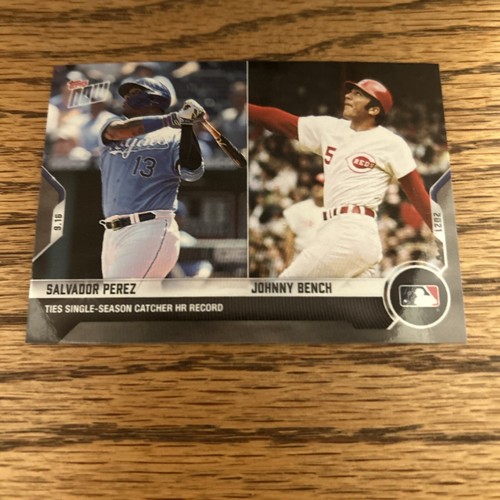 2021 Topps Now 815 Salvador Perez / Johnny Bench