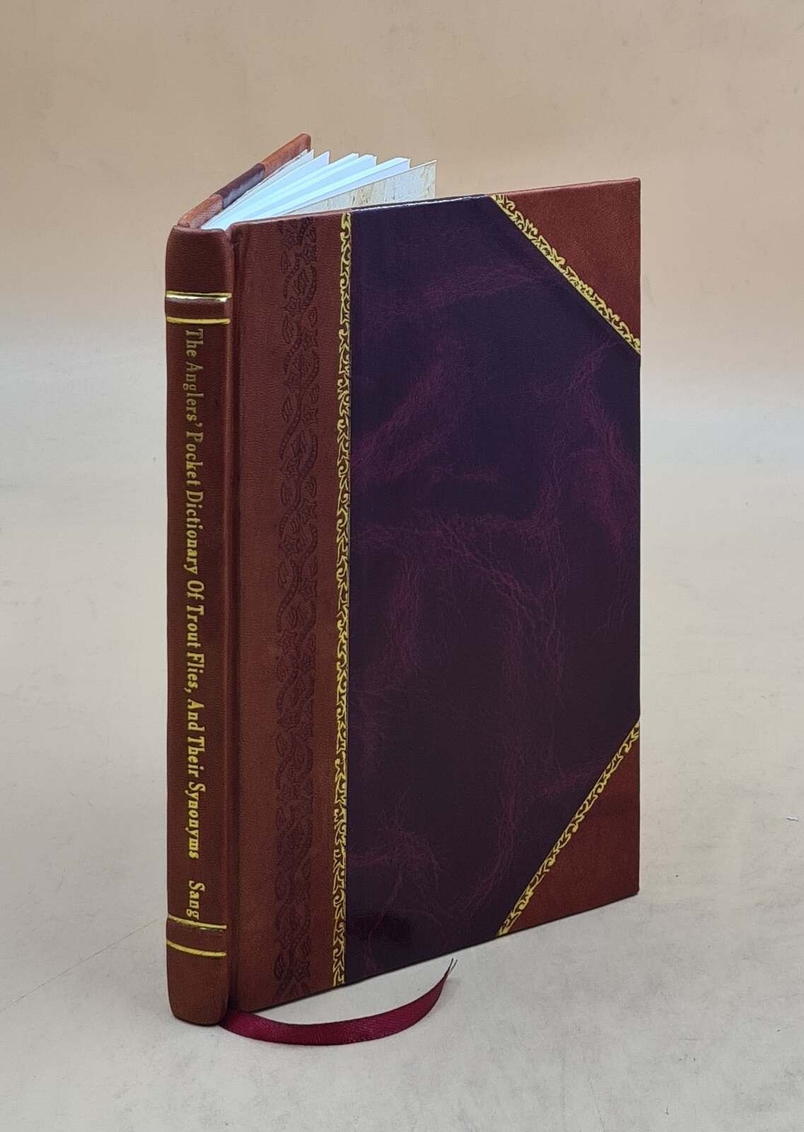 Leather Bound Trout Flies Pocket Dictionary With Synonyms  