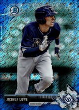 2017 Bowman Chrome Josh Lowe Joshua Lowe #BCP176 Refractor serial /499