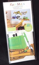 RoomMates Peel  Stick Construction Bulldozer Dump Truck Wall Decals 24 ct