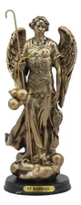 Ebros Byzantine Catholic Archangel Raphael Healing of God Figurine 8.25"H
