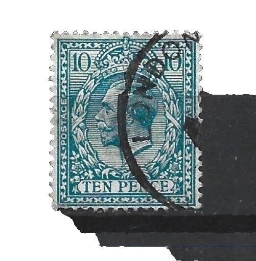 Handstamped British Stamps without Gum