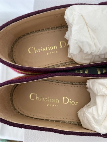 Dior GRANVILLE PATCHWORK MULTICOLOR ESPADRILLES Shoes Flats EUR 35.5 US 5.5 NIB! - Picture 6 of 21
