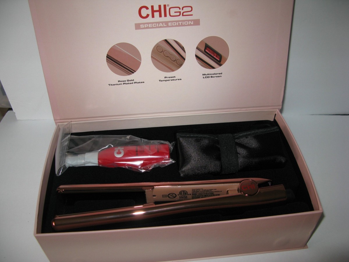 CHI G2 Special Edition Purple Color Flat Iron 1” Titanium Plated