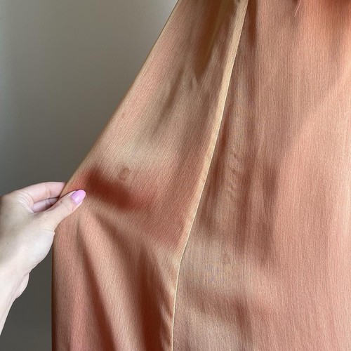 VTG Y2K Prom Dress Maxi Gown Corset 90S Grunge Orange sz 10 Fairy - Picture 5 of 8