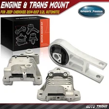 3x Engine Motor & Transmission Mount for Jeep Cherokee 2014-2017 3.2L Automatic