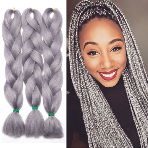 5 Bundles 24" 100g Ombre Kanekalons Jumbo Braiding Afro Hair Extensions