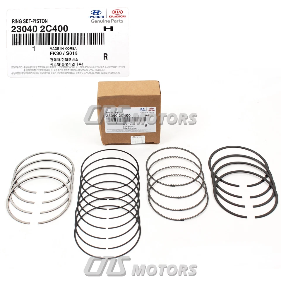 ⭐GENUINE⭐ Engine Piston Rings for 2010-12 Hyundai Genesis Coupe 2.0L 230402C400 Foto 4 de 4