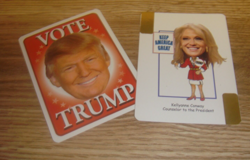 VOTE TRUMP " KELLYANNE CONWAY Counselor photo TRADING CARD 2.5 x 3.5"  T4 - Afbeelding 1 van 3