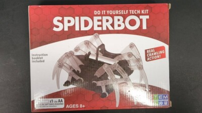 Spiderbot Do It Yourself Tech Kit / Real Crawling Action STEM Science Robot
