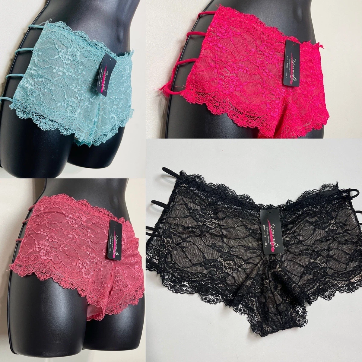 4 pack Youmita Lace Wide Sexy Panties Women Underwear Lingerie
