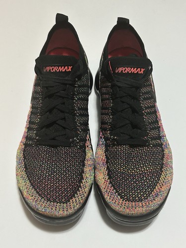 Size 10 - Nike Air VaporMax Flyknit 2 Black Multicolor Women - Picture 1 of 8