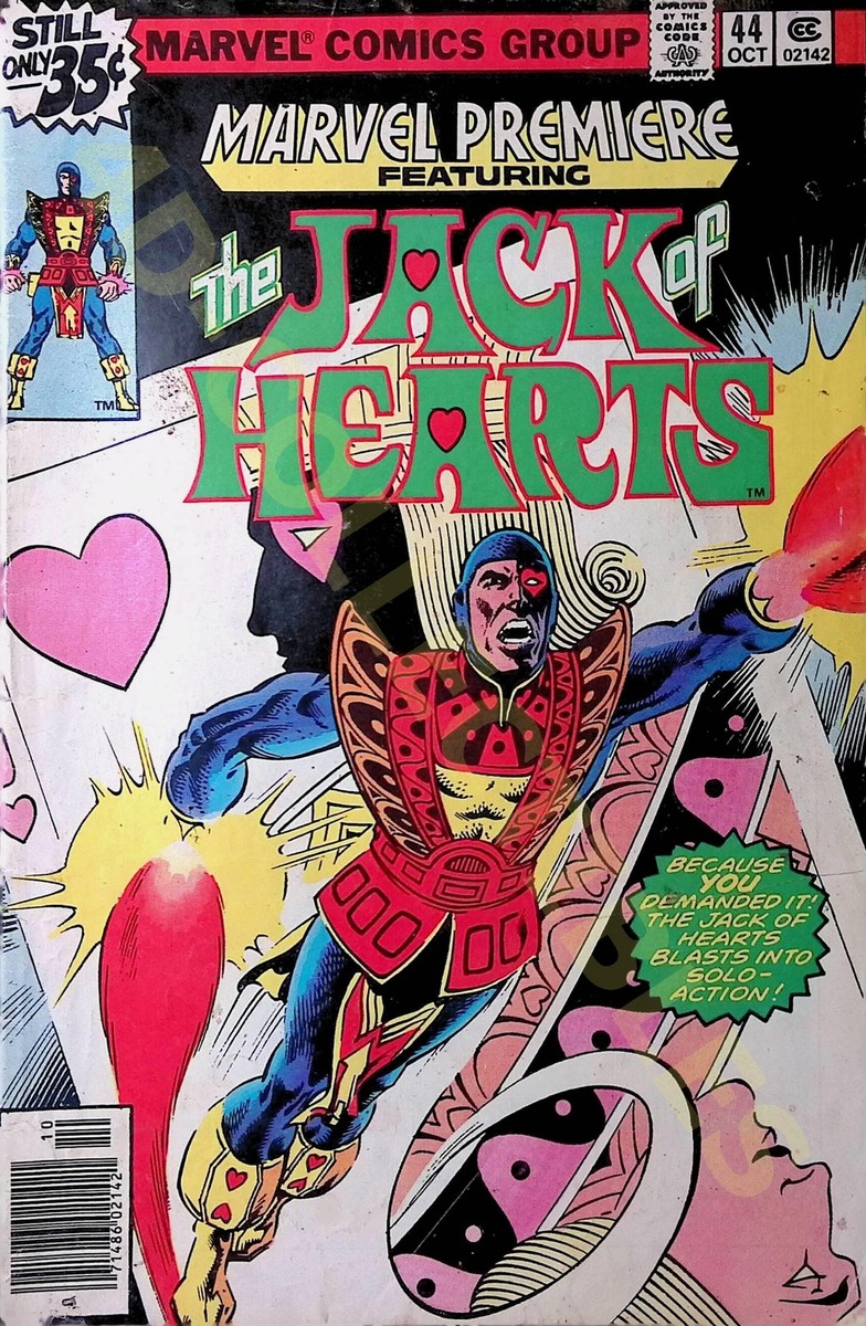 Comic Book Marvel Premiere Featuring The Jack of Hearts Issue 44