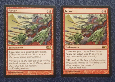 2x Fervor 129/249 - Magic 2013 - Magic: The Gathering - MTG - ENG - NM