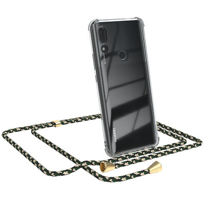 Für Huawei P Smart Z / Y9 Prime 2019 Handyhülle Umhängen Kordel Case Kette Grün