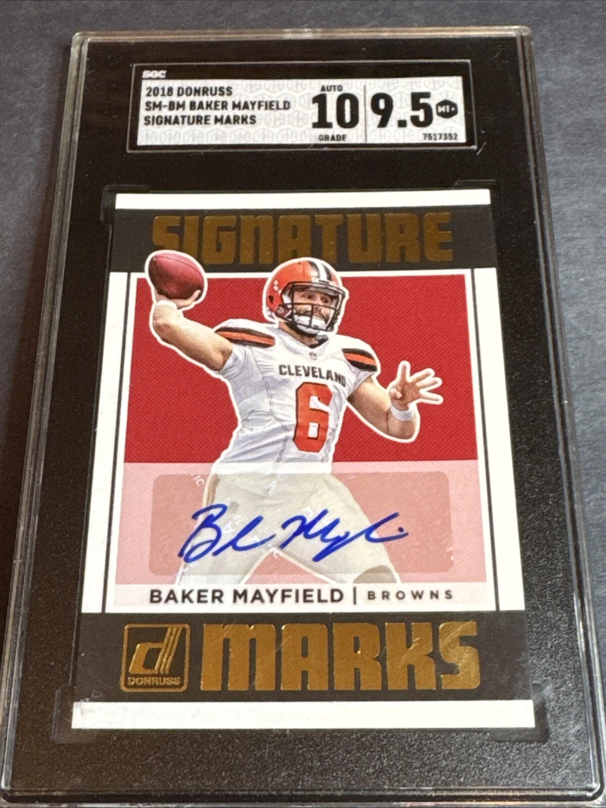 Baker Mayfield Panini Donruss Signature Marks #SMBM Base