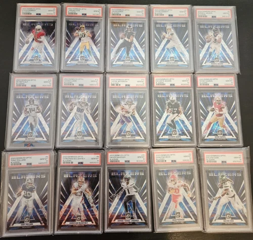 2023 Optic Blazers Case Hit Complete Set All PSA 10 (15 Cards)