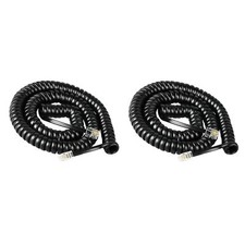 Phone Cord for Landline 2 Pack RJ9 4P4C Telephone Cord Phone Cable 4.5 Ft Unc...