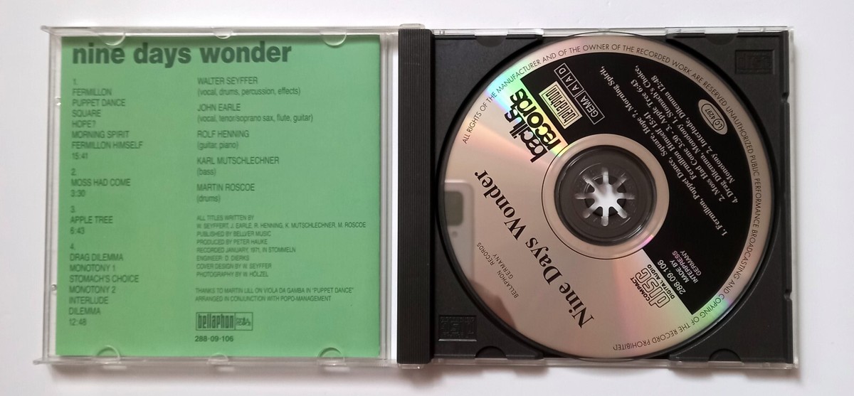 NINE DAYS WONDER – NINE DAYS WONDER - CD REISSUE MADE IN