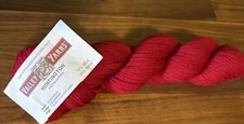 Valley Yarns Huntington Wool Nylon Blend Red Yarn Hank Skein NEW