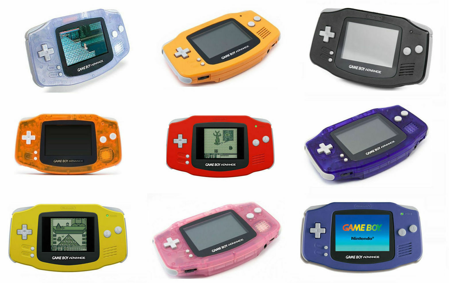 NEW Nintendo Game Boy Advance GBA System Fully Customized PICK YOUR COLOR!