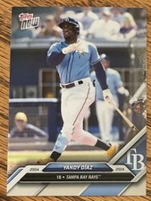 2024 MLB Topps Now Road To Opening Day Card Yandy Diaz, Tampa Bay Rays, OD-32