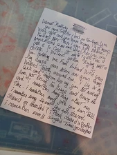 Natural Born Killers  - Mickey's prison Letter to Mallory